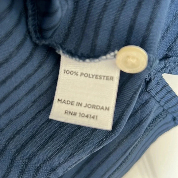 Walter Hagen Essentials Mens Golf Polo Performance Top Size Small Navy Stripe - Picture 6 of 8